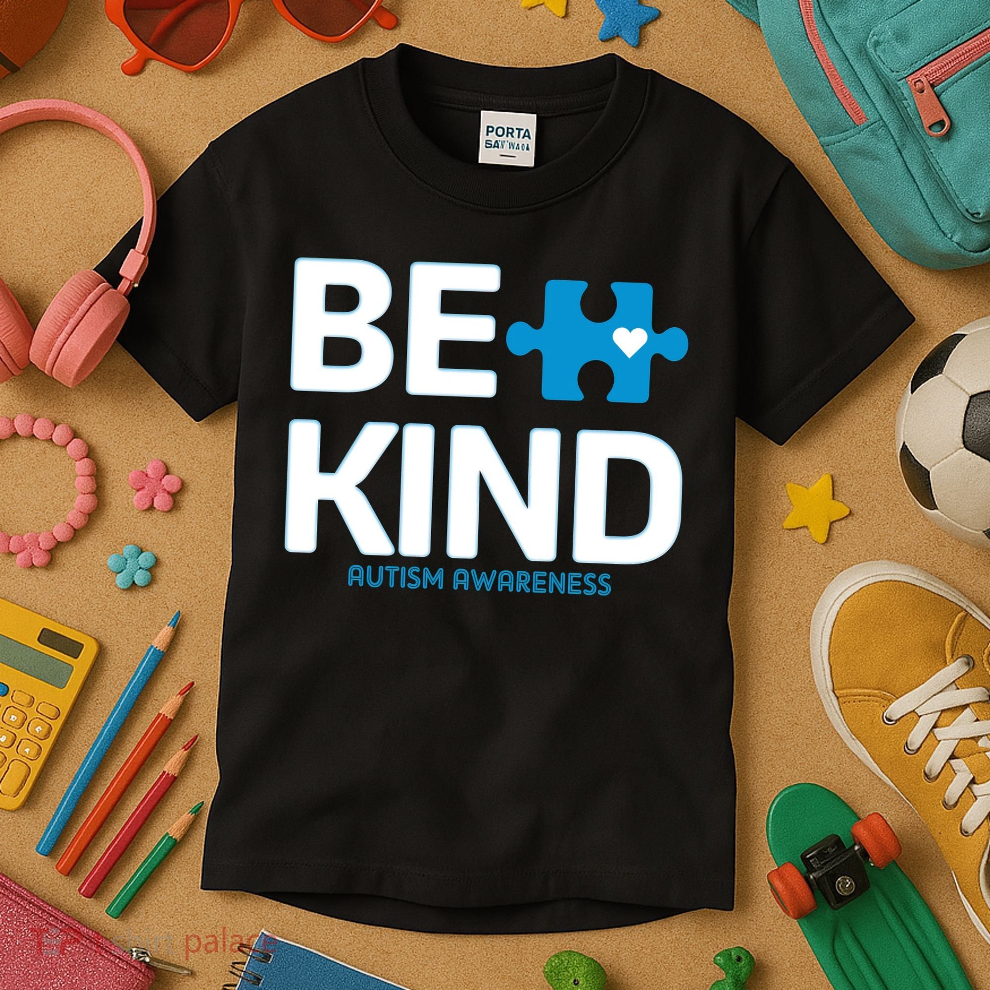 Autism Be Kind E Kind Autism Awareness Kids T-Shirt