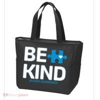 Autism Be Kind E Kind Autism Awareness Tote Bag thumb 3
