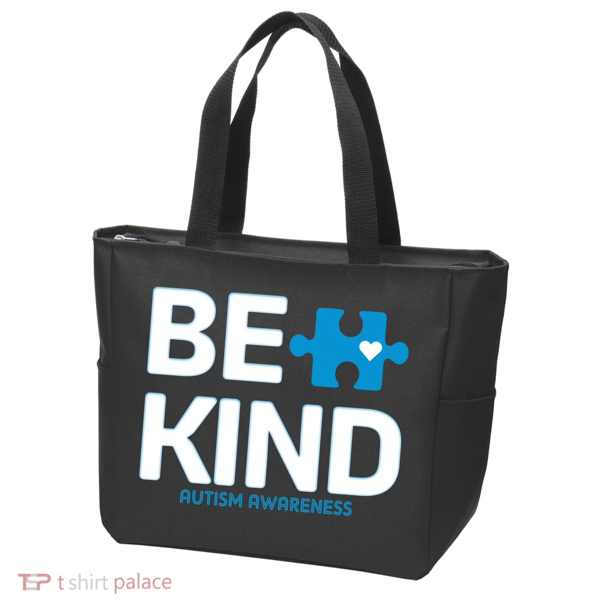 Autism Be Kind E Kind Autism Awareness Tote Bag