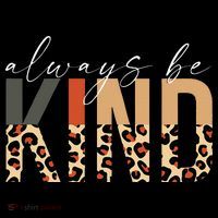 Always Be Kind Leopard Positive Kindness People Quote Pajama Set thumb 2