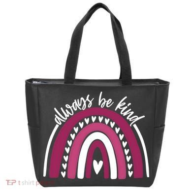 Always Be Kind Inspirational Rainbow Tote Bag