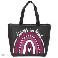 Always Be Kind Inspirational Rainbow Tote Bag thumb 0