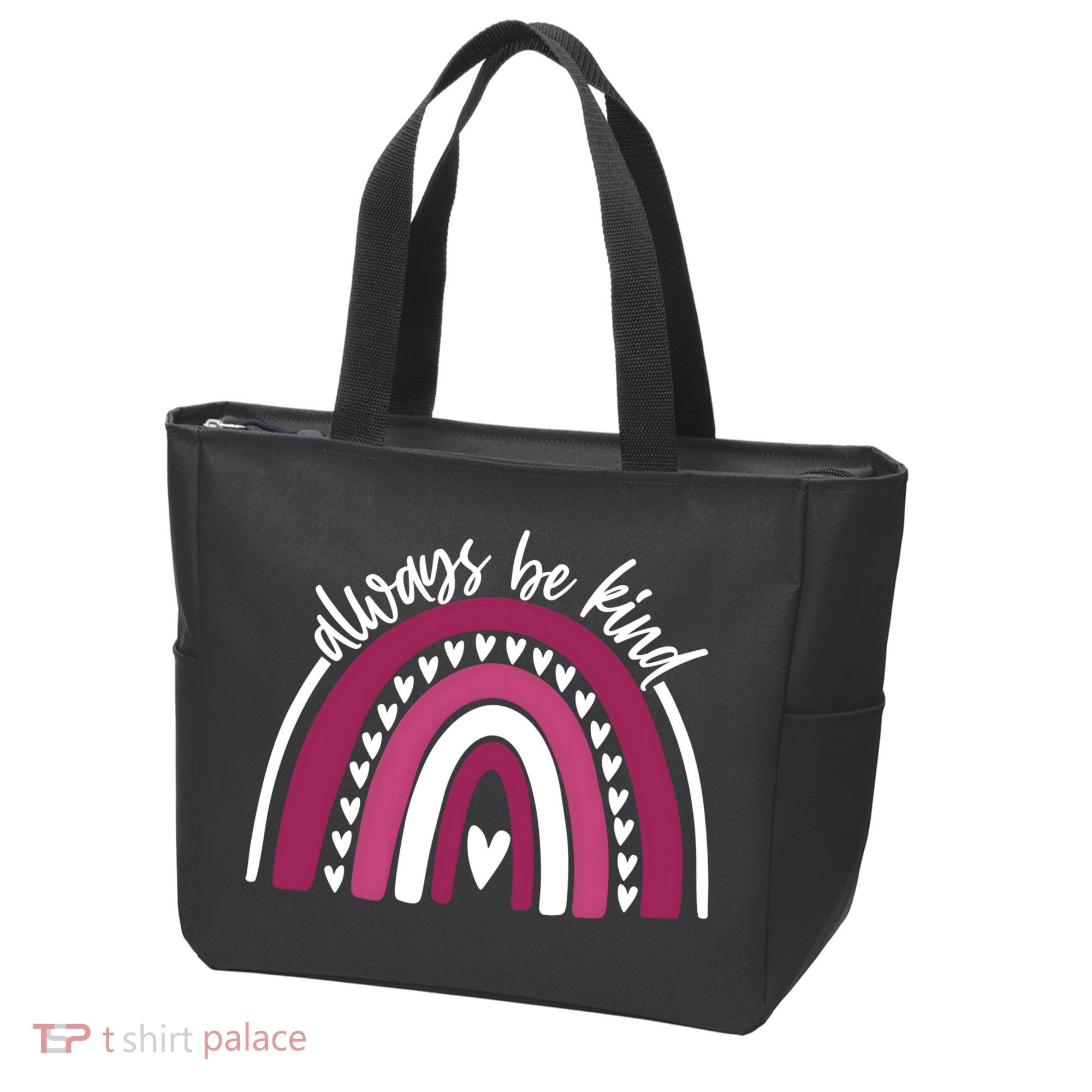 Always Be Kind Inspirational Rainbow Tote Bag