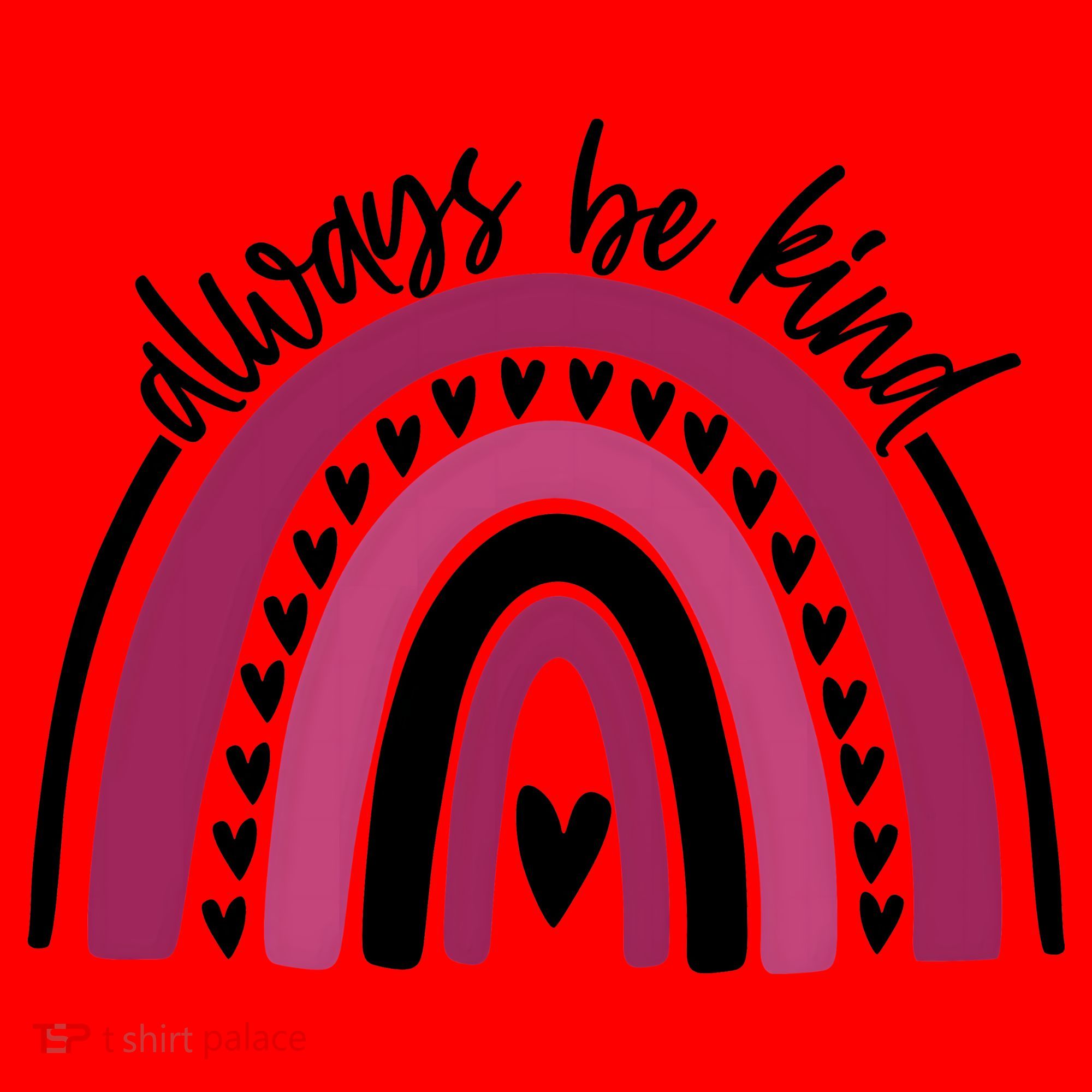 Always Be Kind Inspirational Rainbow Santa Hat