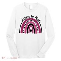 Always Be Kind Inspirational Rainbow Long Sleeve Shirt thumb 0