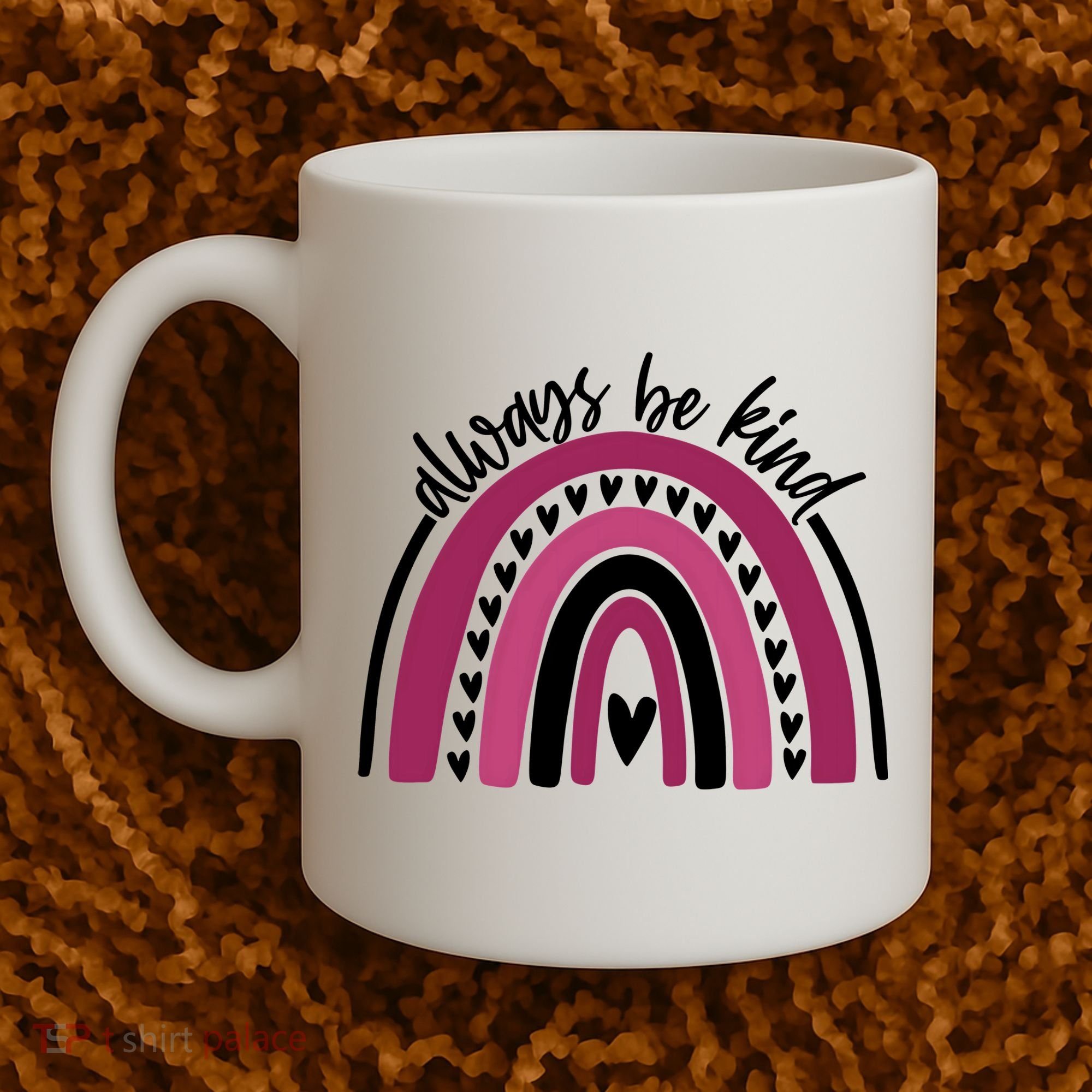 Always Be Kind Inspirational Rainbow Coffee Mug