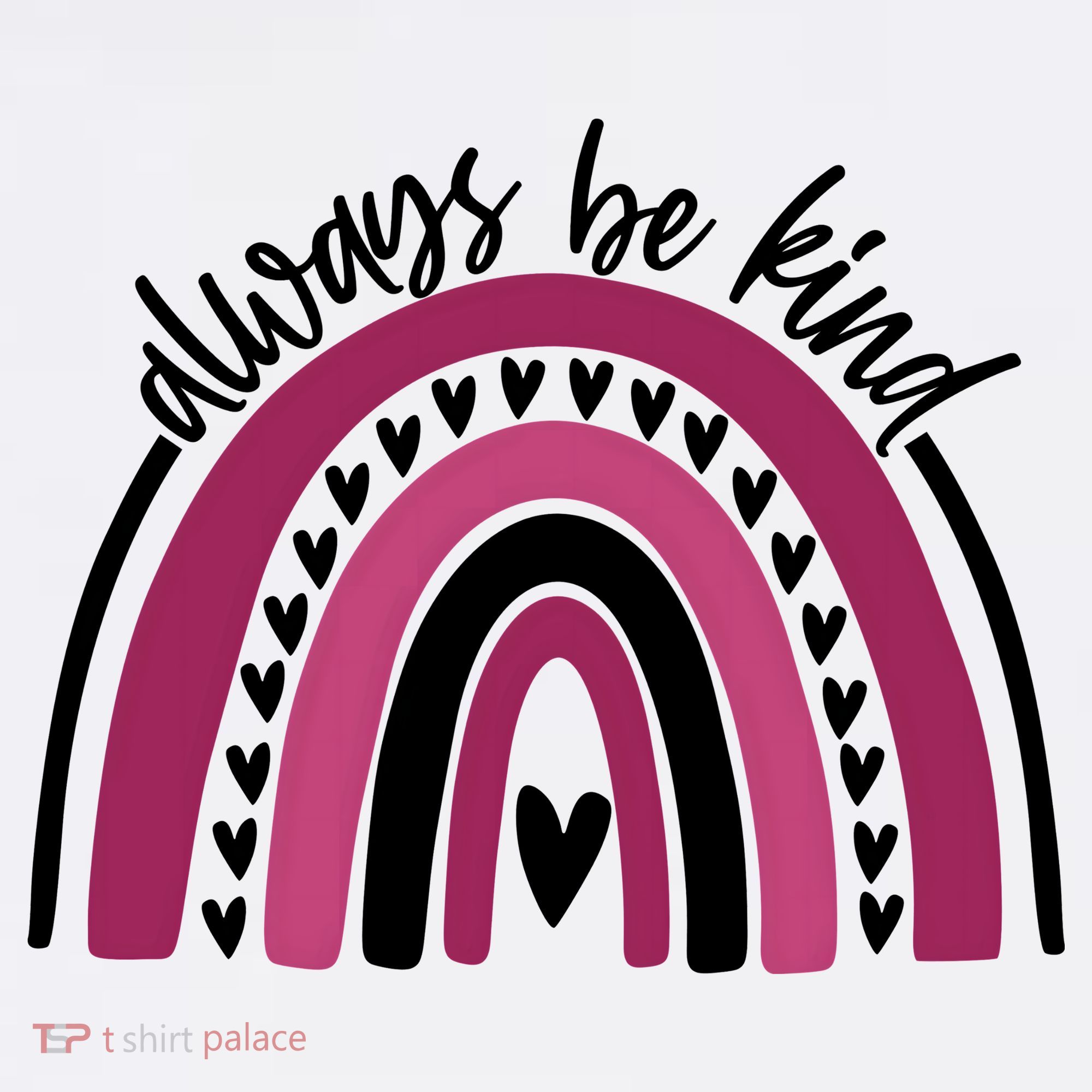 Always Be Kind Inspirational Rainbow Beanie