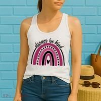 Always Be Kind Inspirational Rainbow Women's Tank Top thumb 2