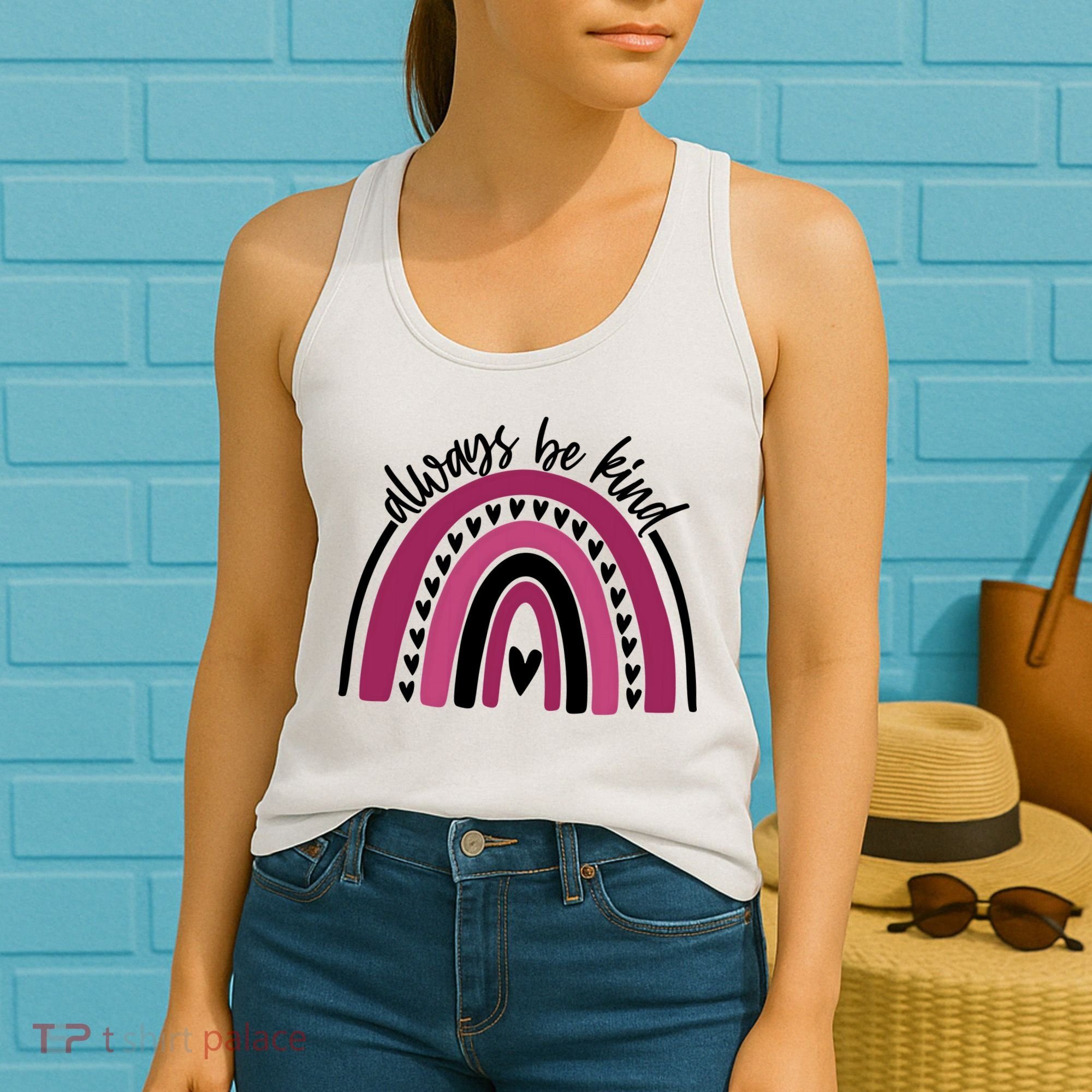 Always Be Kind Inspirational Rainbow Women's Tank Top