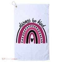 Always Be Kind Inspirational Rainbow Golf Towel thumb 0