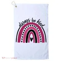 Always Be Kind Inspirational Rainbow Golf Towel thumb 0