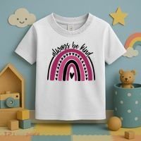 Always Be Kind Inspirational Rainbow Toddler T-Shirt thumb 3