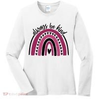 Always Be Kind Inspirational Rainbow Women's Long Sleeve Shirt thumb 0