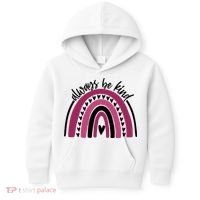 Always Be Kind Inspirational Rainbow Kids Hoodie thumb 0