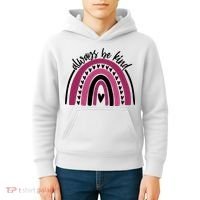 Always Be Kind Inspirational Rainbow Kids Hoodie thumb 4