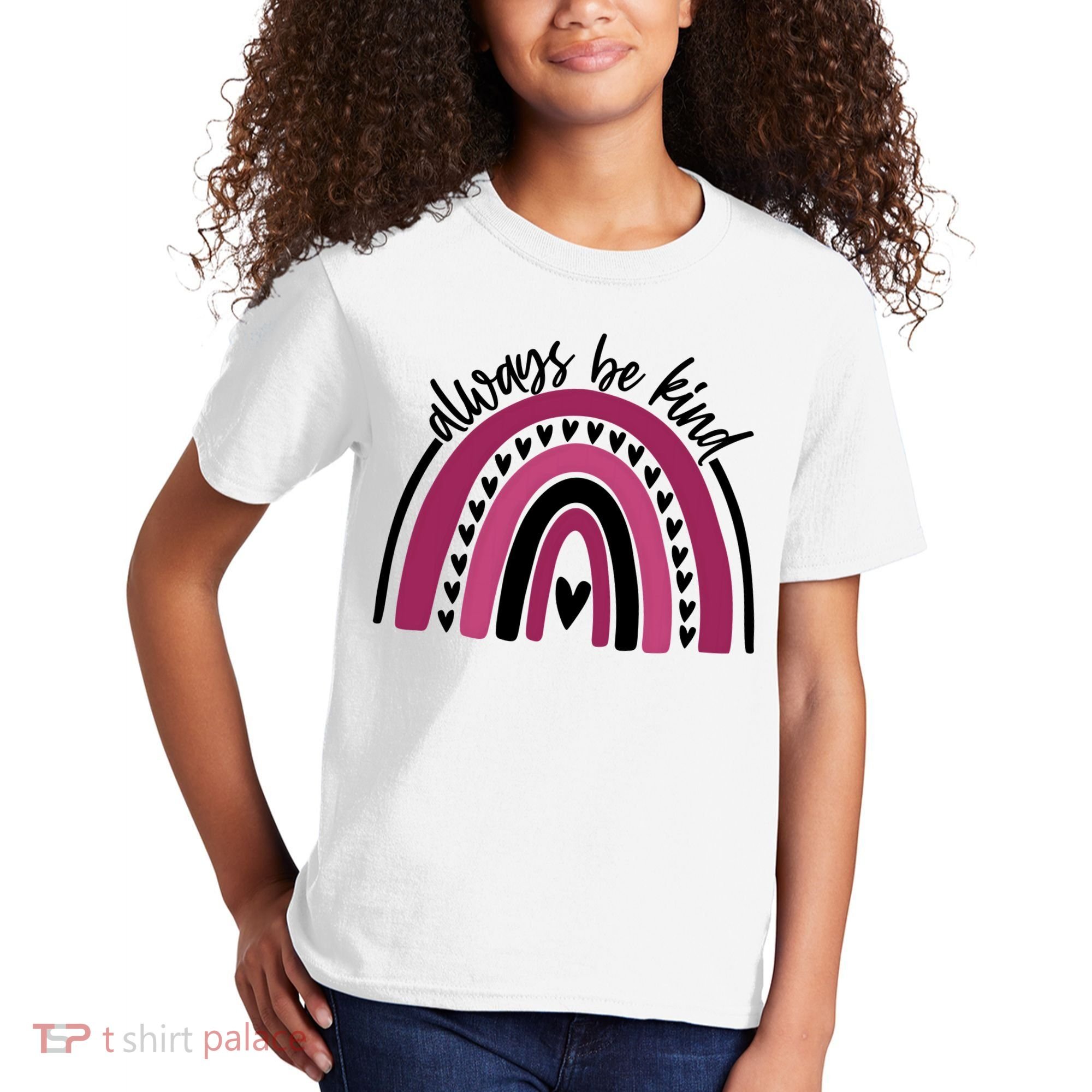 Always Be Kind Inspirational Rainbow Kids T-Shirt