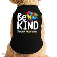 Autism Be Kind Be Kind Autism Awareness Doggie Tank thumb 0