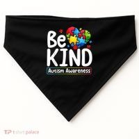 Autism Be Kind Be Kind Autism Awareness USA-Made Doggie Bandana thumb 0