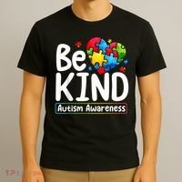 Autism Be Kind Be Kind Autism Awareness T-Shirt thumb 3