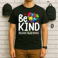 Autism Be Kind Be Kind Autism Awareness T-Shirt thumb 6