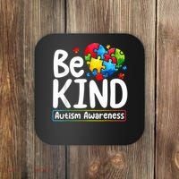Autism Be Kind Be Kind Autism Awareness Coaster thumb 0