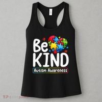 Autism Be Kind Be Kind Autism Awareness Women's Tank Top thumb 3