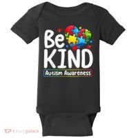 Autism Be Kind Be Kind Autism Awareness Baby Bodysuit thumb 0
