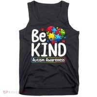 Autism Be Kind Be Kind Autism Awareness Tank Top thumb 0