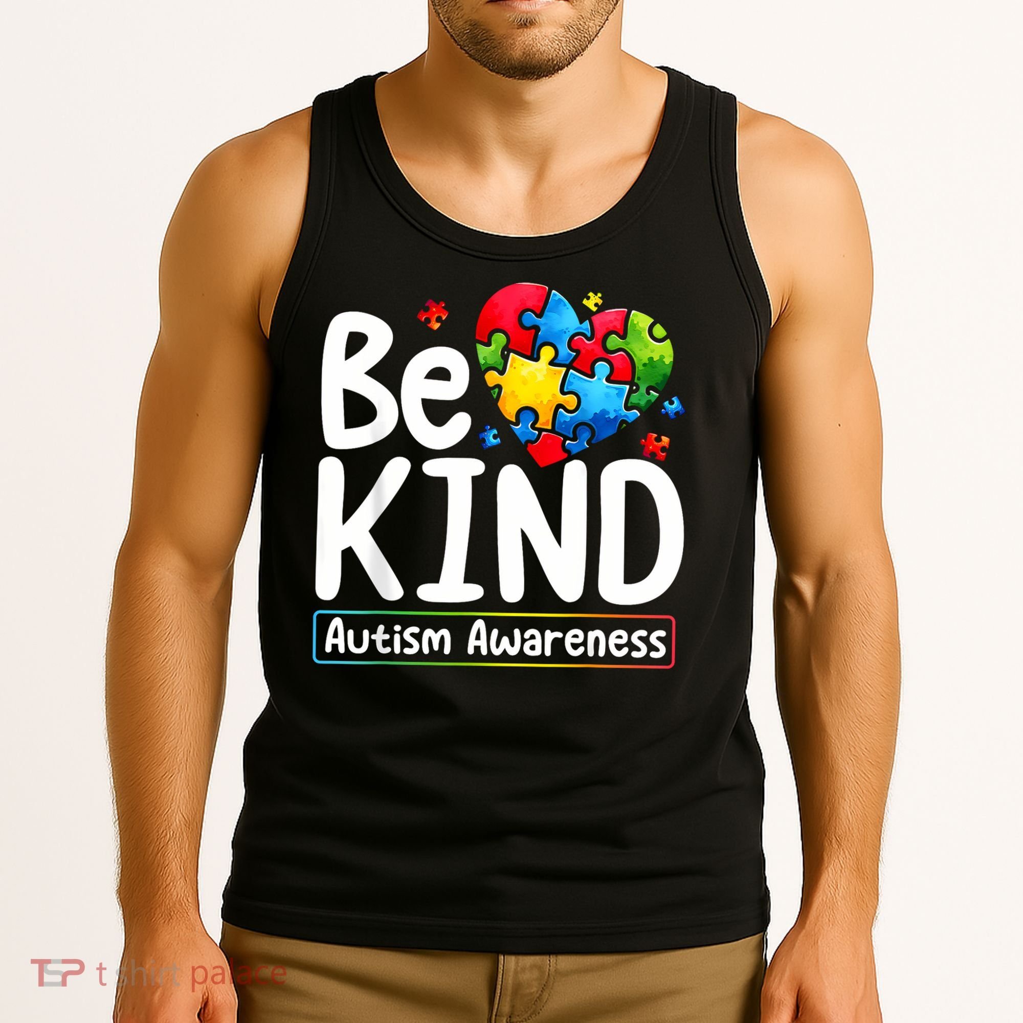 Autism Be Kind Be Kind Autism Awareness Tank Top