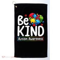 Autism Be Kind Be Kind Autism Awareness Golf Towel thumb 0