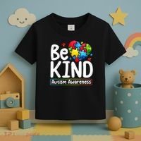 Autism Be Kind Be Kind Autism Awareness Toddler T-Shirt thumb 3