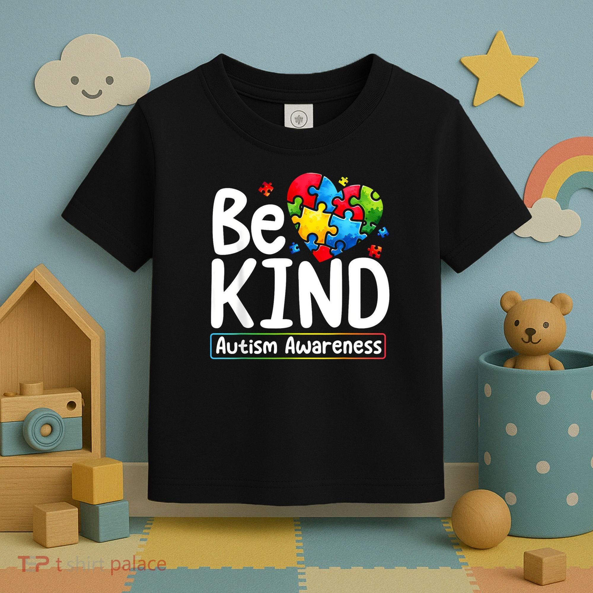Autism Be Kind Be Kind Autism Awareness Toddler T-Shirt