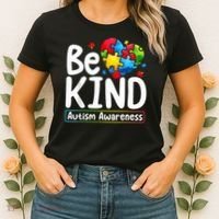Autism Be Kind Be Kind Autism Awareness Women's T-Shirt thumb 2