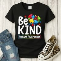 Autism Be Kind Be Kind Autism Awareness Women's T-Shirt thumb 3