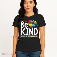 Autism Be Kind Be Kind Autism Awareness Women's T-Shirt thumb 4