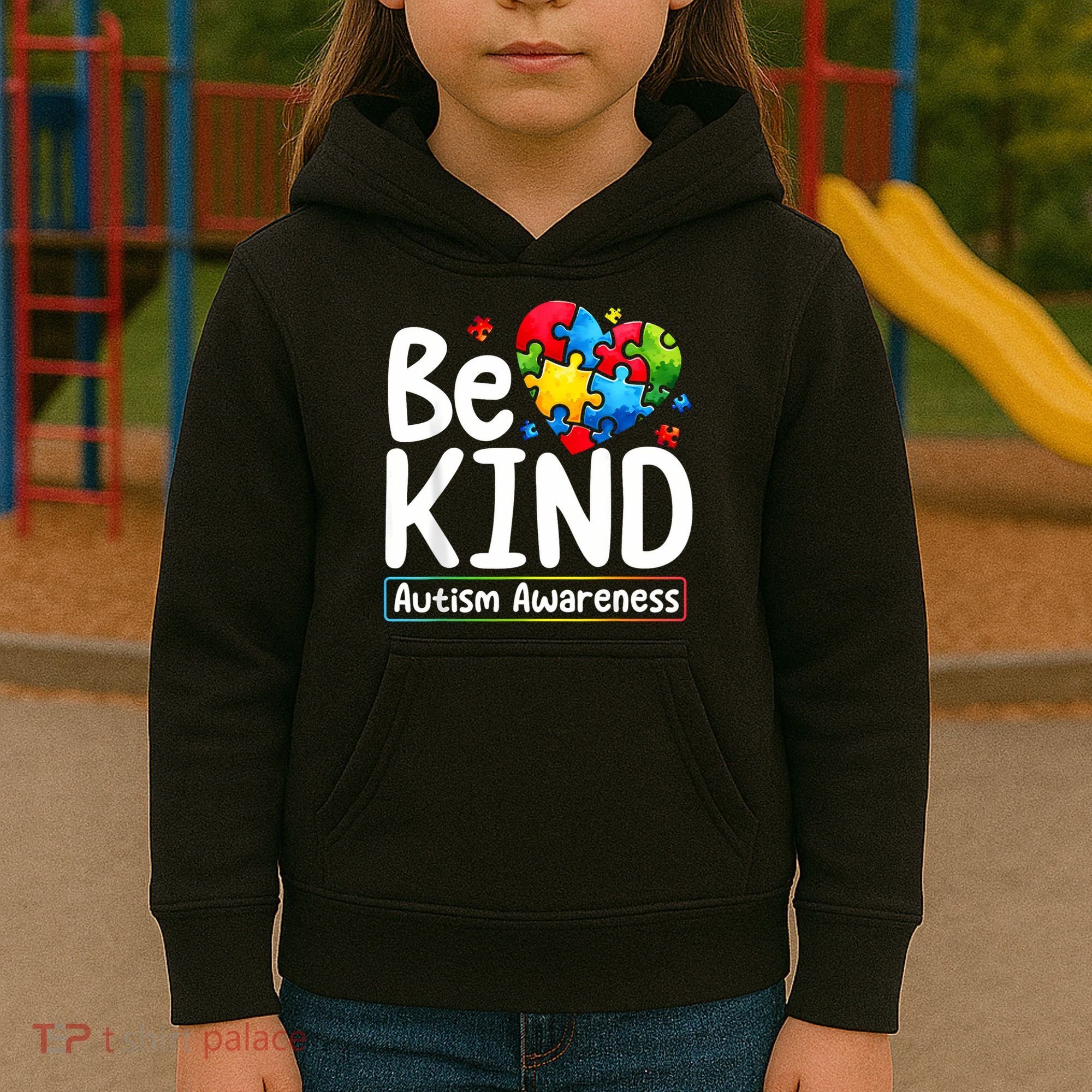 Autism Be Kind Be Kind Autism Awareness Kids Hoodie