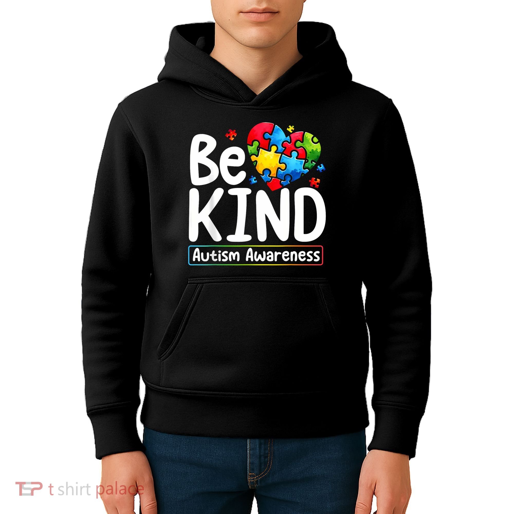 Autism Be Kind Be Kind Autism Awareness Kids Hoodie