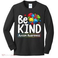 Autism Be Kind Be Kind Autism Awareness Kids Long Sleeve Shirt thumb 0