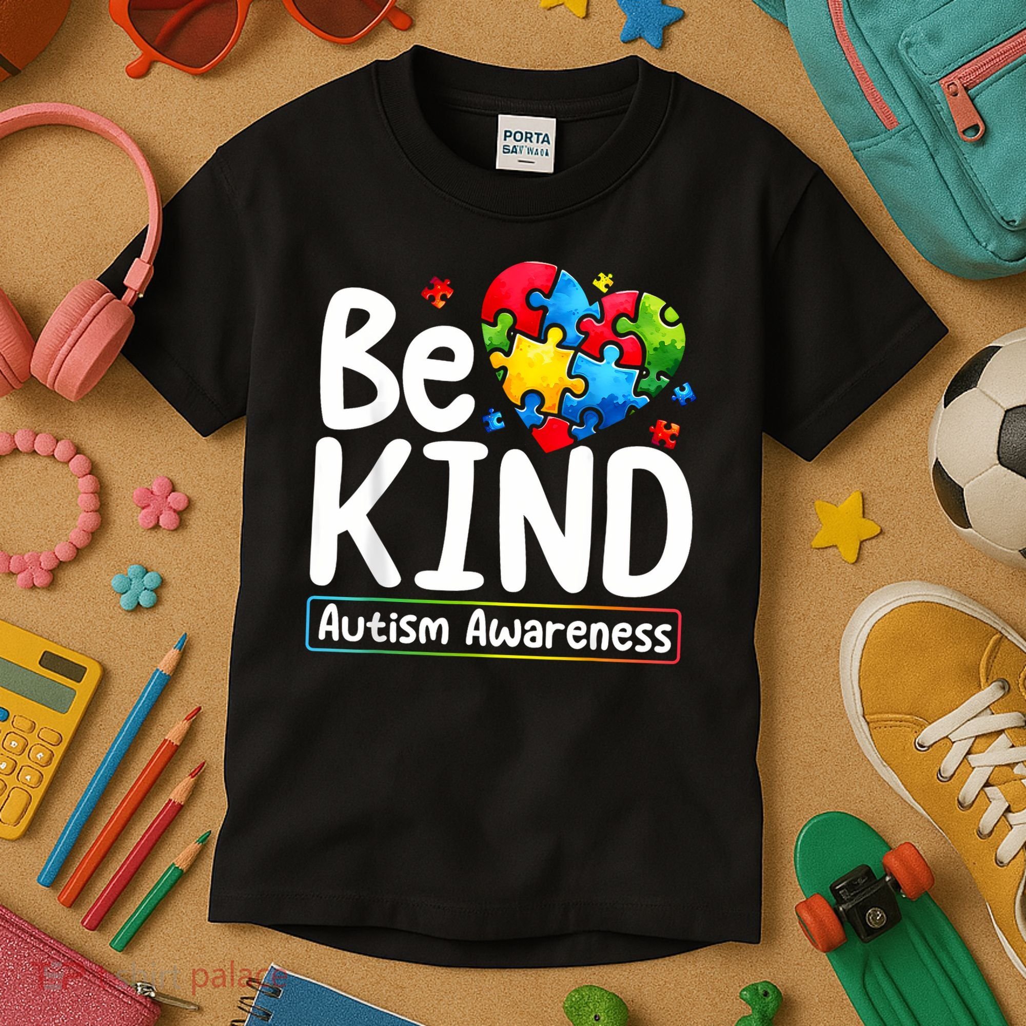 Autism Be Kind Be Kind Autism Awareness Kids T-Shirt