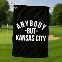 Anybody But Kansas City Golf Towel thumb 1