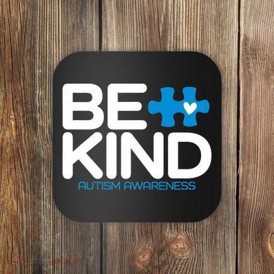 Autism Be Kind  Be Kind Autism Awareness Coaster