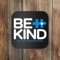 Autism Be Kind  Be Kind Autism Awareness Coaster thumb 0