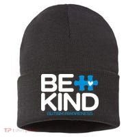 Autism Be Kind  Be Kind Autism Awareness Sustainable Knit Beanie thumb 0