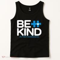 Autism Be Kind  Be Kind Autism Awareness Tank Top thumb 2