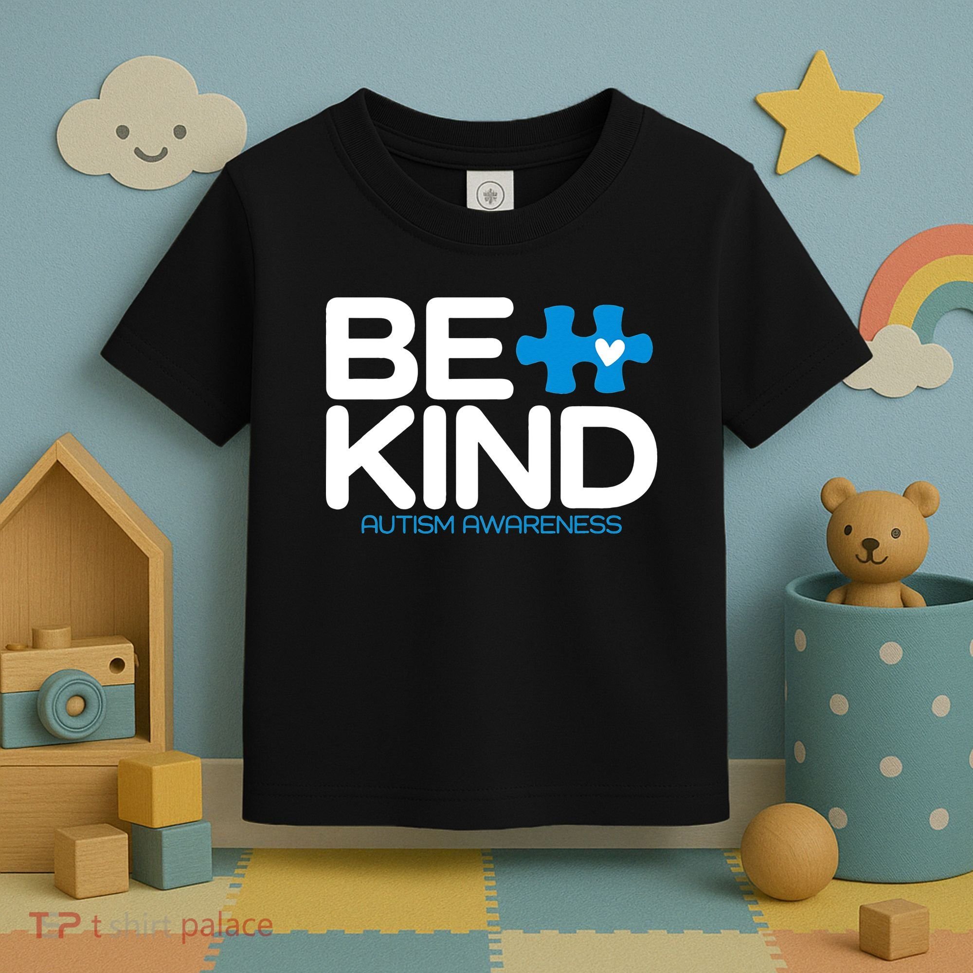 Autism Be Kind  Be Kind Autism Awareness Toddler T-Shirt