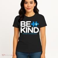 Autism Be Kind  Be Kind Autism Awareness Women's T-Shirt thumb 4