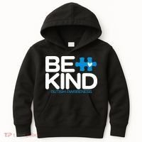 Autism Be Kind  Be Kind Autism Awareness Kids Hoodie thumb 0