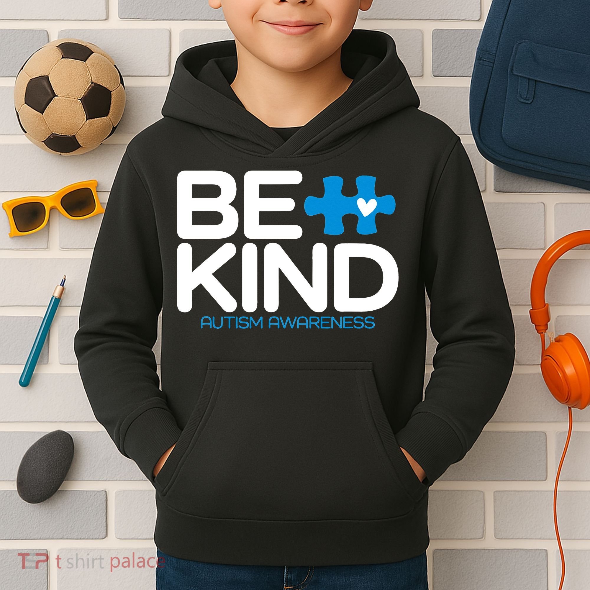 Autism Be Kind  Be Kind Autism Awareness Kids Hoodie
