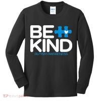 Autism Be Kind  Be Kind Autism Awareness Kids Long Sleeve Shirt thumb 0