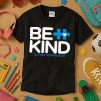 Autism Be Kind  Be Kind Autism Awareness Kids T-Shirt thumb 3